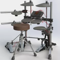 electronic drums Yamaha 3D model