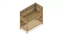 enclosed bunk bed