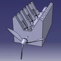 Engine with propeller
