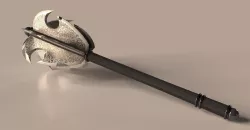 Engraved Mace 3D model