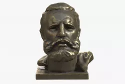 Fidel Castro Bronze Bust  Low-poly  3D model