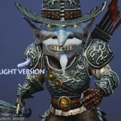 Goblin Baron Light Version Low-poly  3D model