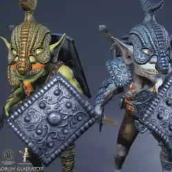 Goblin Gladiator Light Version Low-poly  3D model