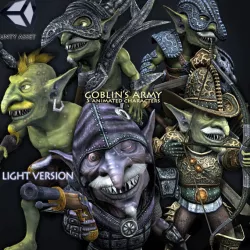 Goblins Army Light Version Low-poly  3D model