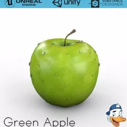Green Apple 3D model