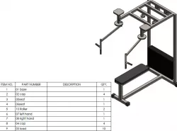 Gym back flyer machine