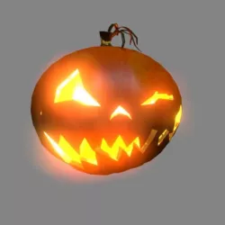 Halloween Pumpkin 1 Low-poly  3D model