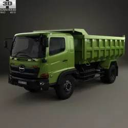 Hino 500 FG Tipper Truck 2016 3D model