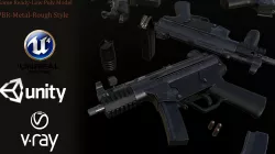 HK MP5 SMG  LowPoly-GameReady  Low-poly  3D model