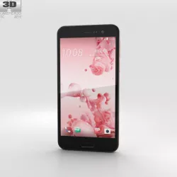 HTC U Play Cosmetic Pink 3D model
