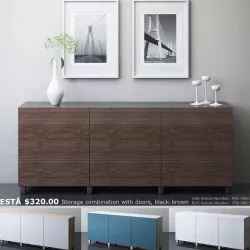 IKEA BESTA Storage combination with doors collection 3D model