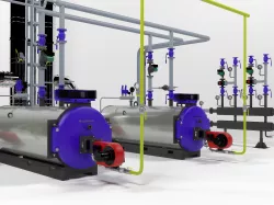 Industrial boiler plant by Buderus SK655-250 3D model