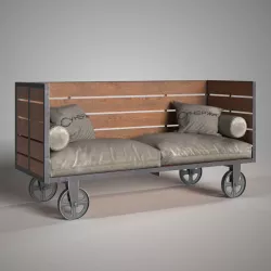 Industrial Hardy Sofa 3D model