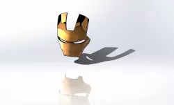 Iron Man Mark 2 and Mark 3 faceplate 3D model