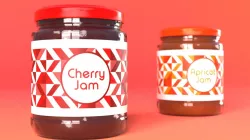Jam Jar Apricot and Cherries 3D model