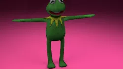 Kermit Low-poly  3D model