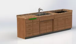 Kitchen Counter with Sink