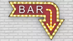 Large  Up Letters Light Bar Sign 3D model