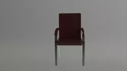 Leather Chir 3D model
