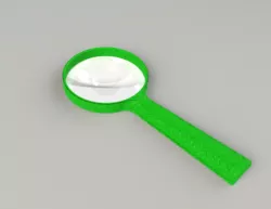 Lens and handle