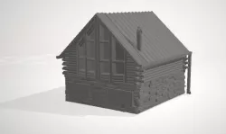 Log Cabin 3D model
