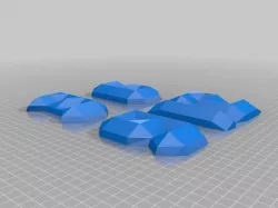 Low Poly Clock Numbers