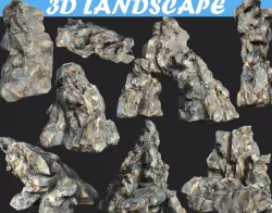 Low poly smooth blocky Pack 3D Model Collection