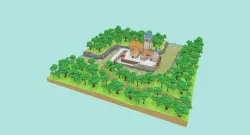 Medieval Castle Low-poly  3D model