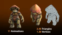 Moosher Low-poly  3D model