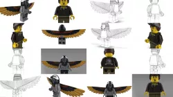 Movie Characters Brick Minifigures 1 3D Model Collection