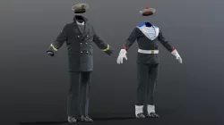 NAVY french soldier officer 3D model