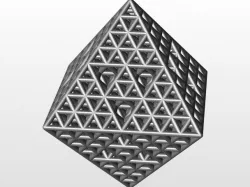 Octahedron Fractal plus tetrahedron