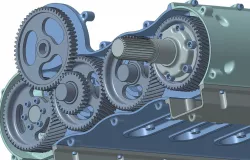 Opposed piston Diesel engine