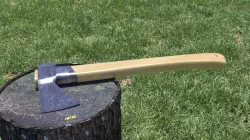 ORTAS AXE NO 4 RUSTY METAL SURFACE AND NEWLY PLUGGED HANDLE 3D model