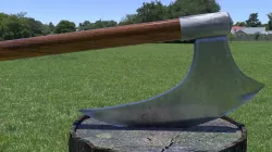 ORTAS AXE NO 7 HUGE STEEL REALISTIC AXE WITH LONG HANDLE Low-poly  3D model