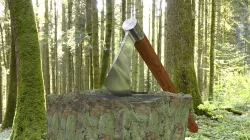 ORTAS AXE NO 8 WAR AXE WITH LONG HANDLE 3D model