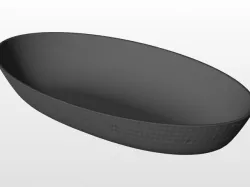 Oval plate