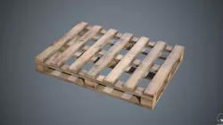 Pallet Low-poly  3D model