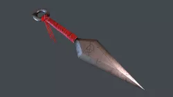 PBR Kunai Sarada Naruto weapon  Low-poly  3D model