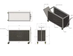 Perforated Trolley Tool/Work Tools