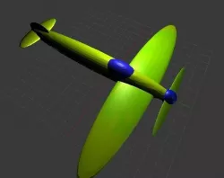 plane 3D model