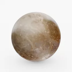 Planet Pluto Low-poly  3D model
