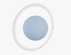 Planet Uranus Low-poly  3D model