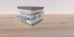 progressive stamping tool with bending stage