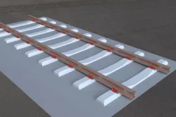 Rail track 3D model