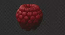 Raspberry  Low-poly  3D model