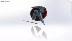 Robin Chamfered Symbol 3D model