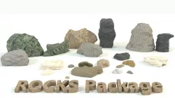 RocksPackage Low-poly  3D model