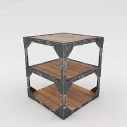 Rust Steel Table 3D model