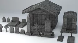 Sci-Fi Shapes - The Necropolis Low-poly  3D model